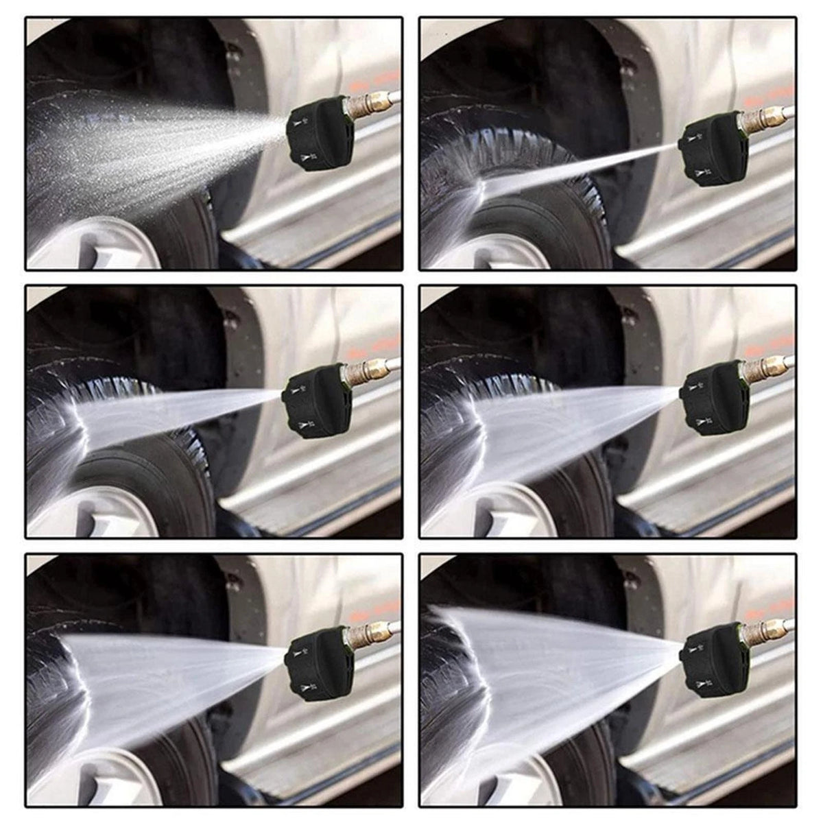 Spray Nozzle Set for High Pressure Washer (0, 15, 25, 40, 65 Degree)