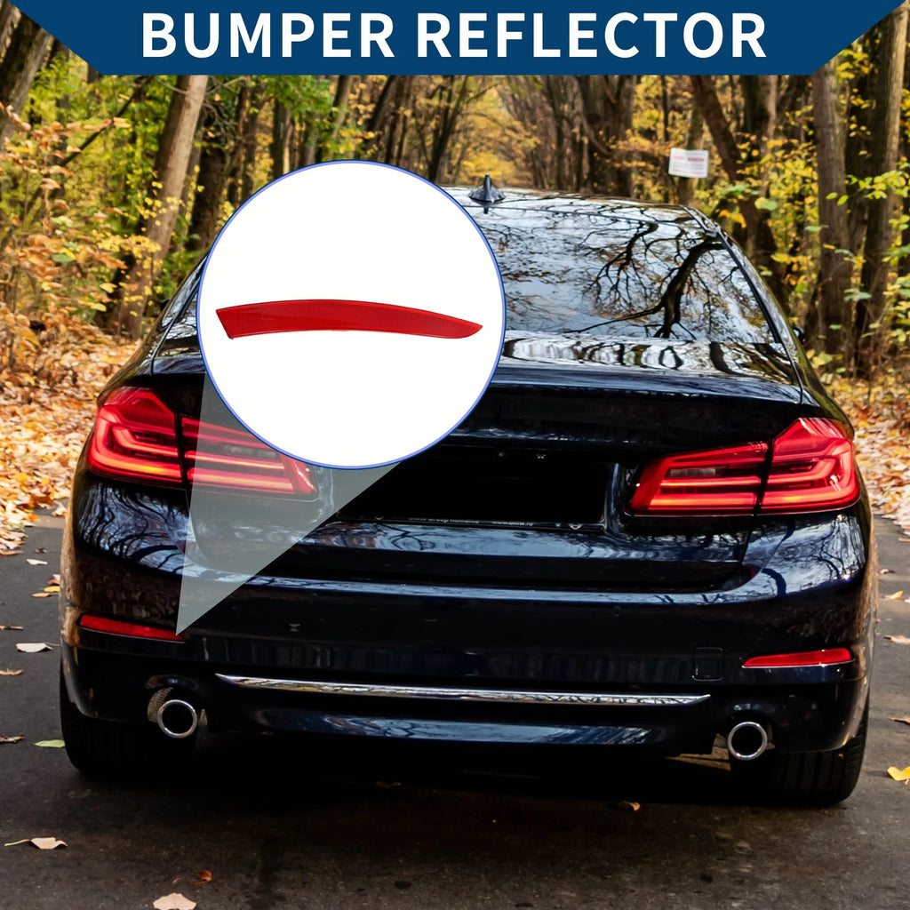 Bumper Reflector Replacement for BMW 535i GT (2014–2017) Rear Left