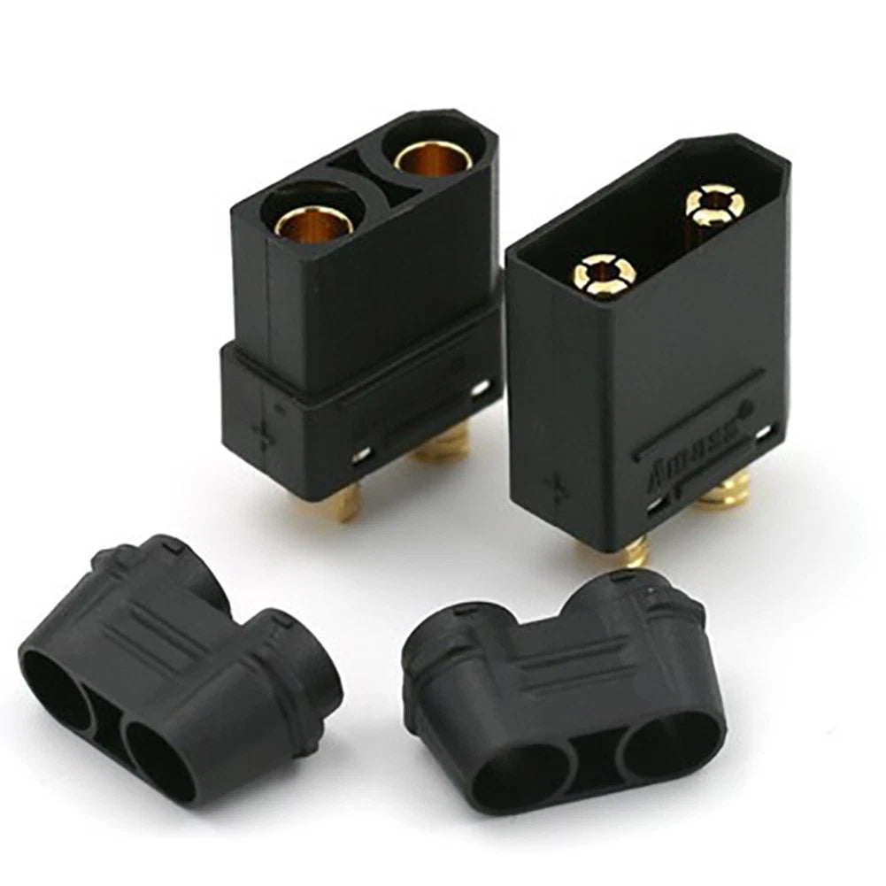10AWG XT90H Connector Set (M&F) + Protective Cover for Battery/Charger/Controller