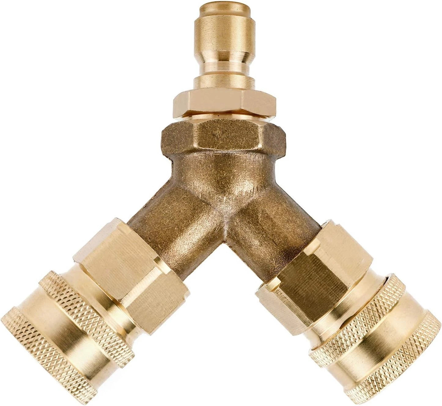 Pressure Washer Tee 3/8" Fitting Splitter Coupler Quick Connect