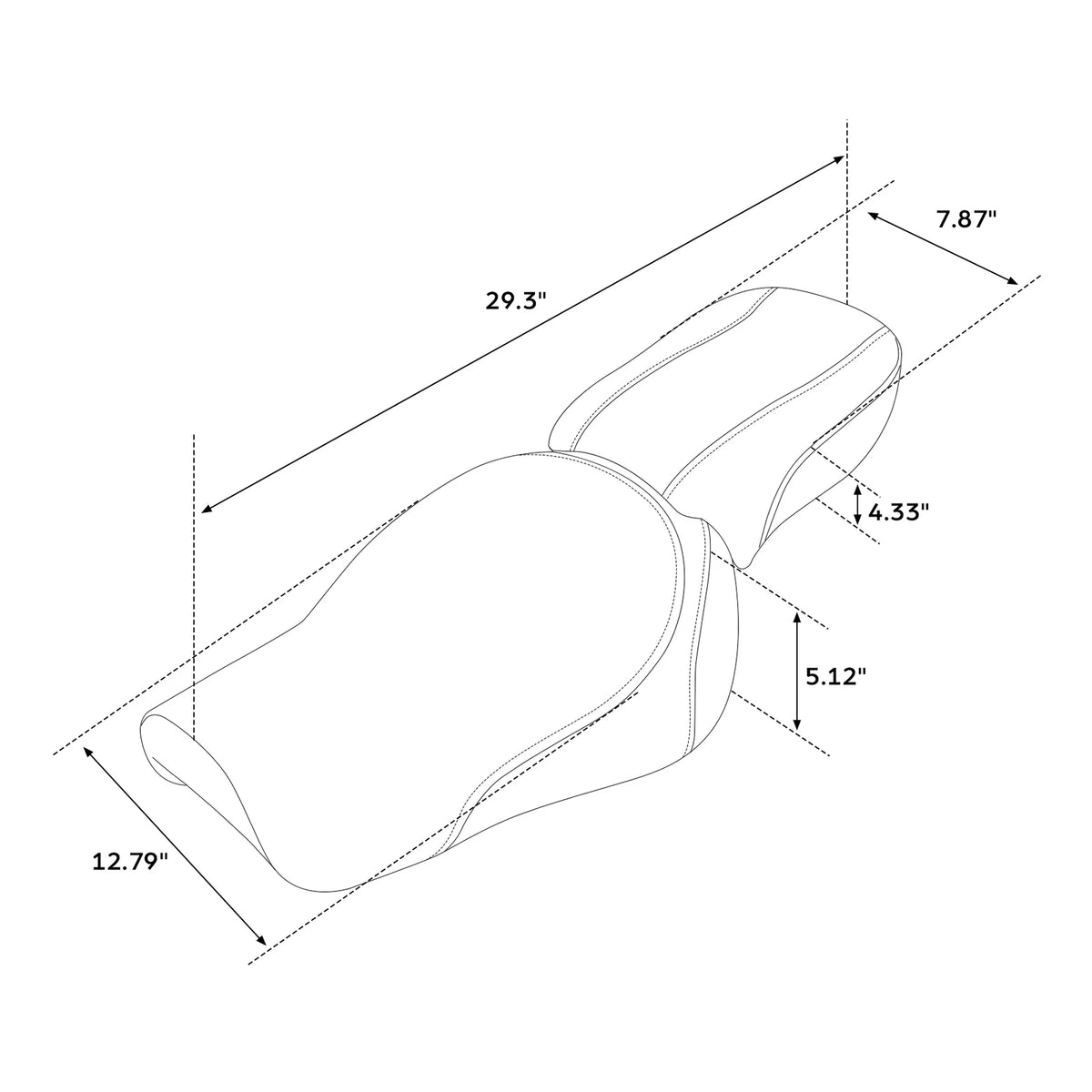 Rider Driver & Passenger Seats for Harley Iron 883 XL883N (2016–2022)