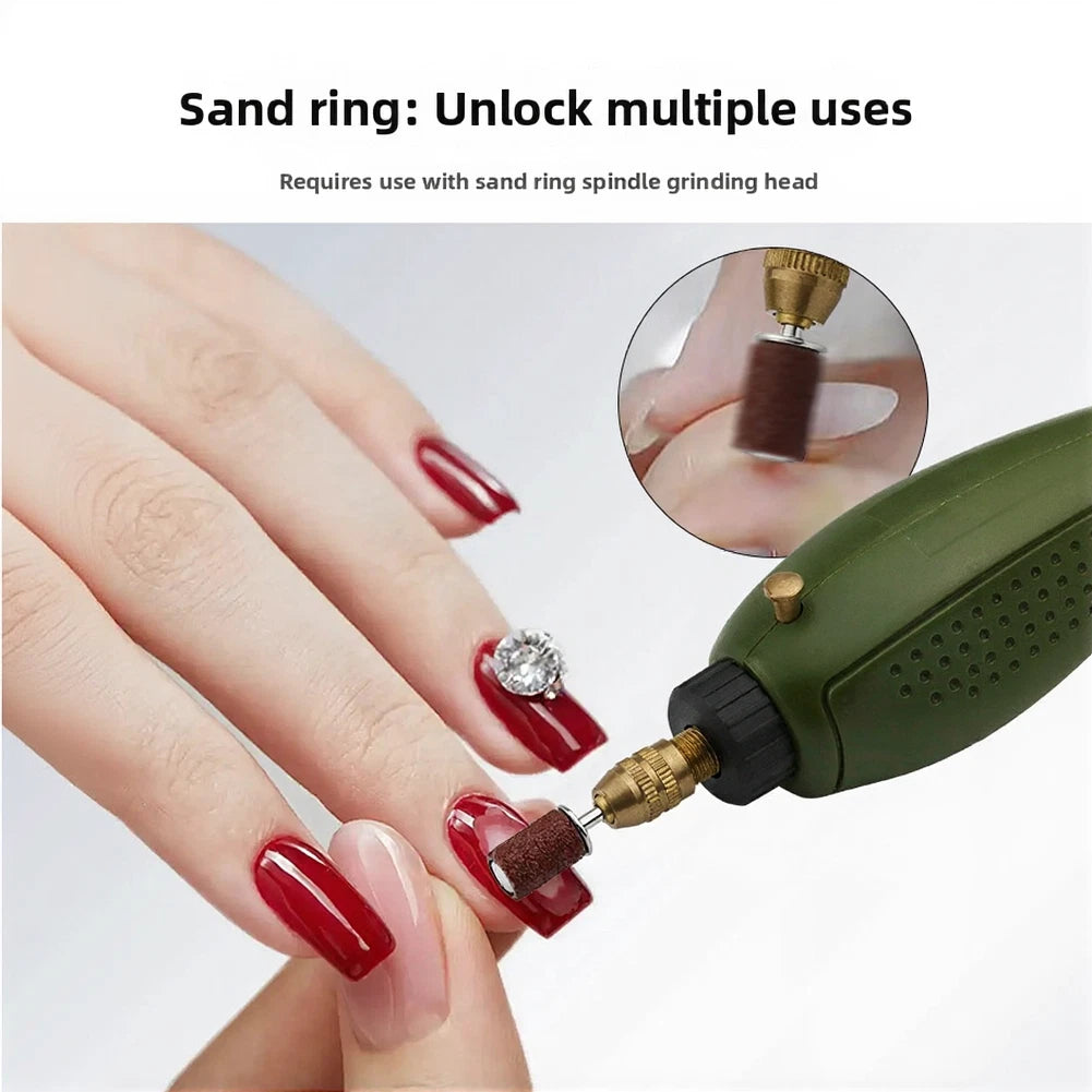 Sanding Discs with Mandrel for Nail Art Kits (Transparent Box Packaged)