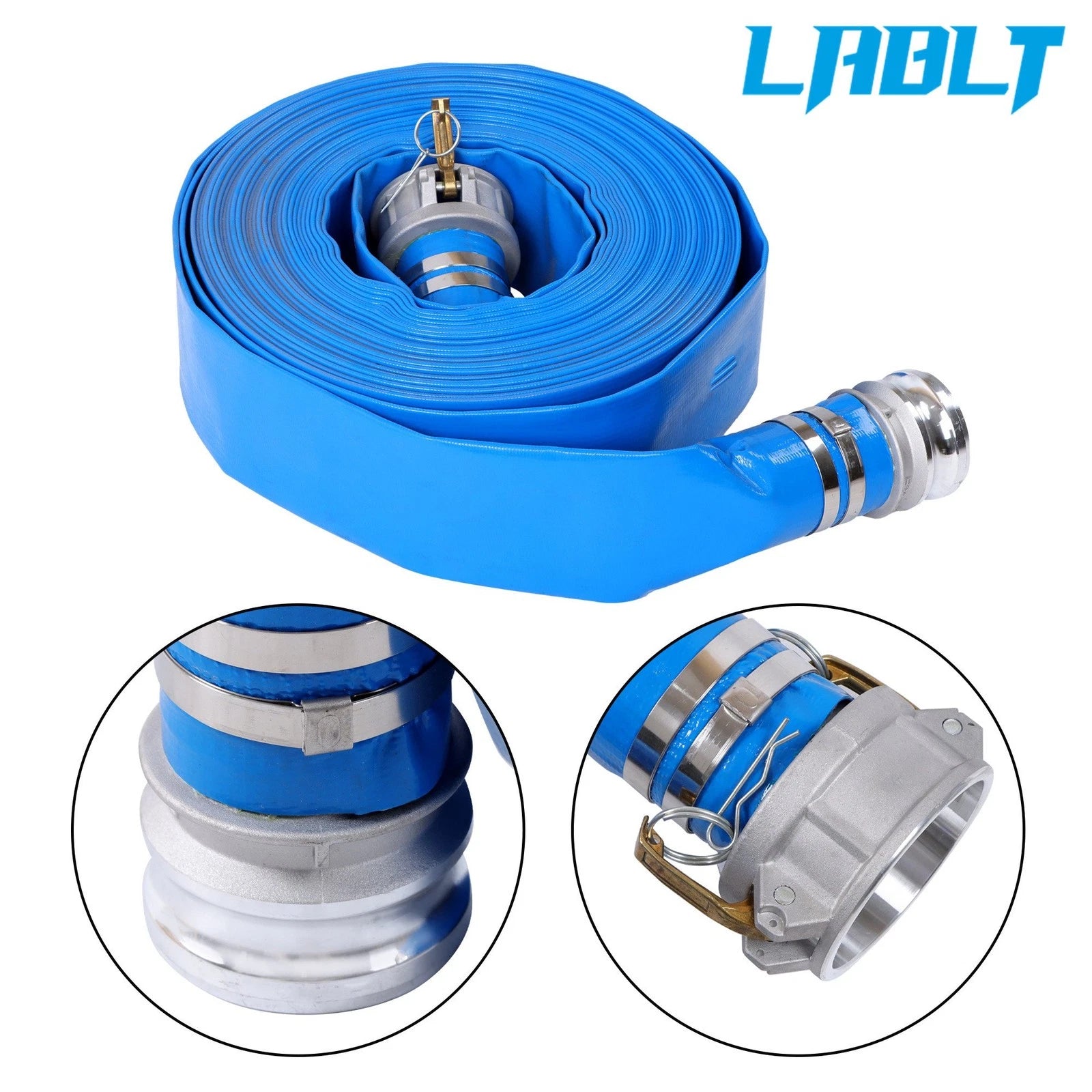 3" x 100 ft Backwash Hose for Pool (Heavy Duty PVC)