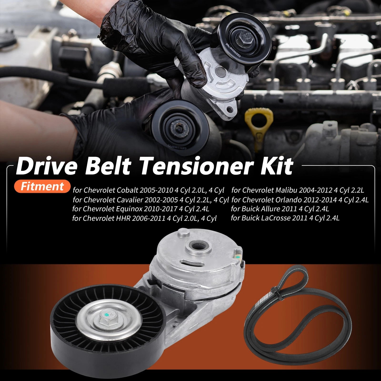 Drive Belt Tensioner Kit Replacement for Chevrolet Cobalt (2005–2010)
