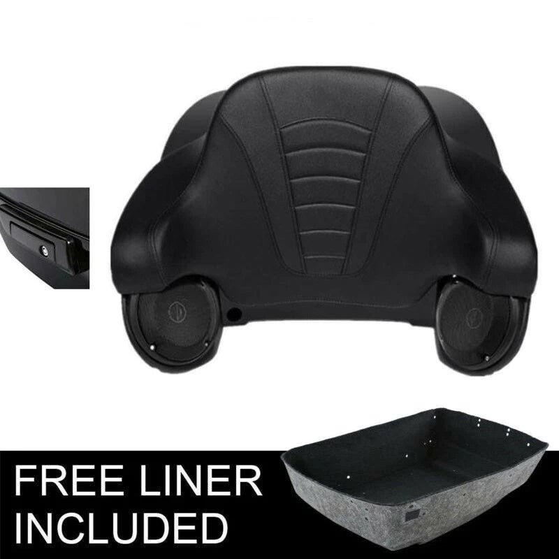 Trunk Backrest Pad Speakers for Harley CVO Street Road Glide (2014–2026)