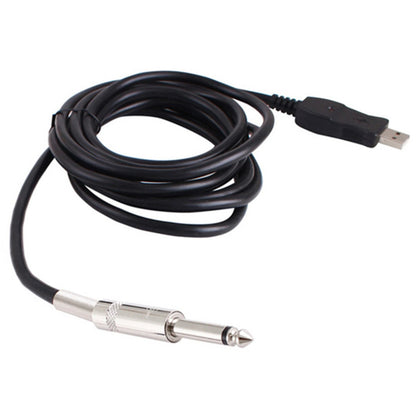 1/4'' USB to 6.3mm Jack Adapter Cable for Guitar Bass (3M)