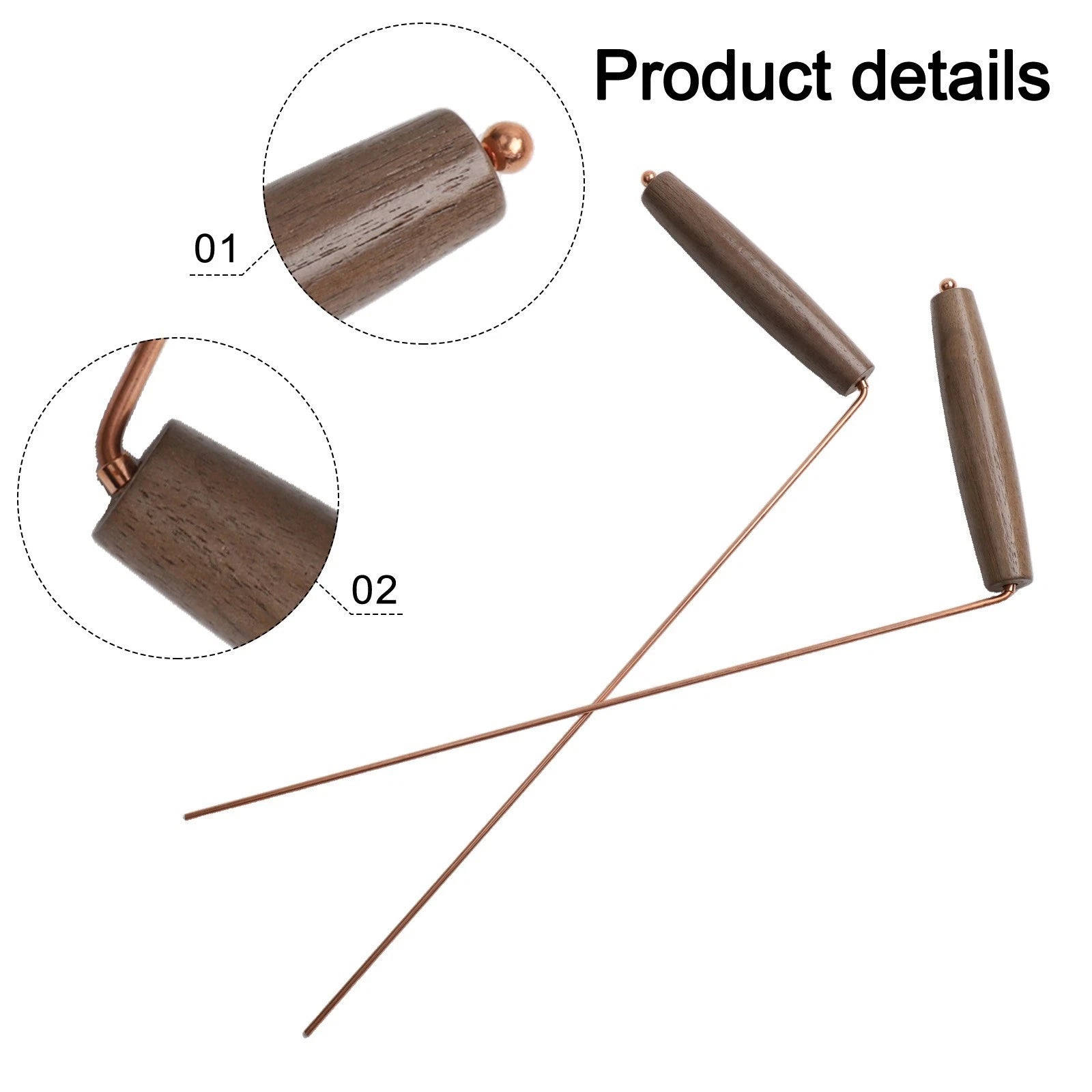 Dowsing Set with Brass Pendulum for Divination Use