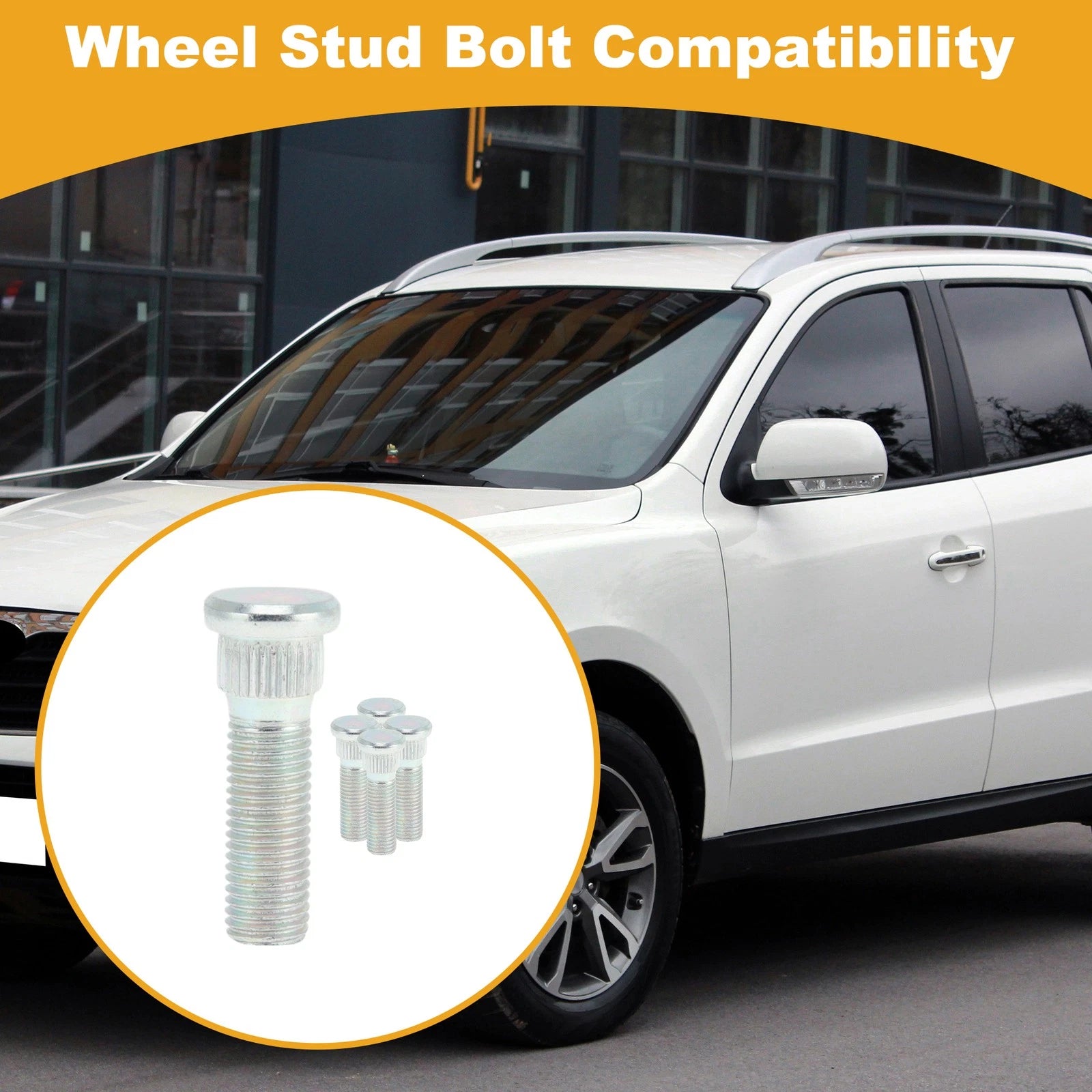 Wheel Lug Stud M12x1.5 Replacement for Hyundai Coupe (2004–2006) 5 Pack