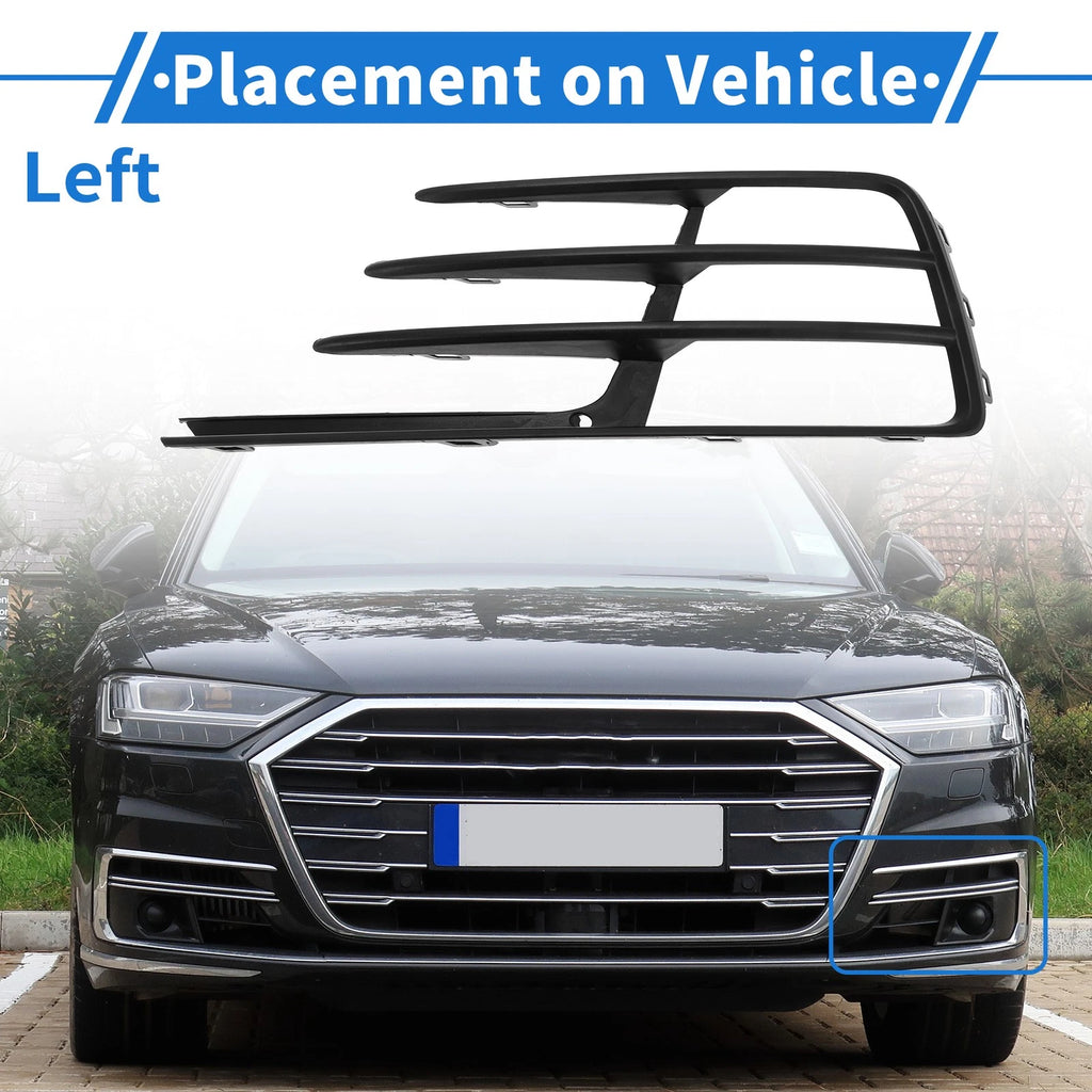 Left Front Fog Light Grill Replacement for Volkswagen Scirocco (2014–2017)