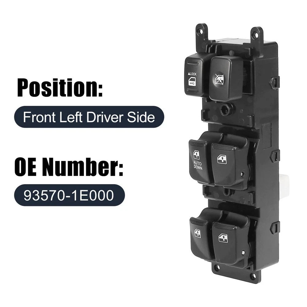 Front Door Power Window Switch for Hyundai Accent (2007–2010) 93570-1E110