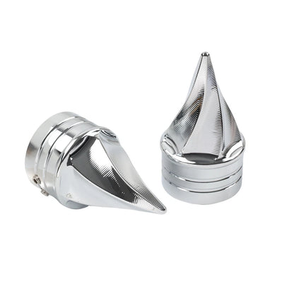 Front Axle Nut Cap Cover for Harley Touring Road Street Glide Softail Chrome