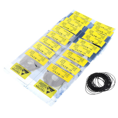 Silicone O Ring Gasket Set for Watch Back (12mm-30mm, 0.5-0.7mm)