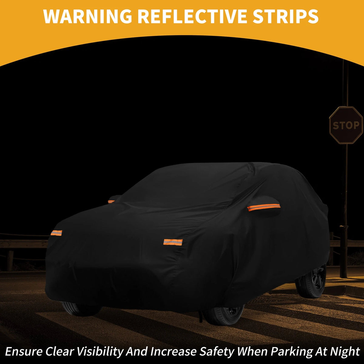 Waterproof Car Cover for Peugeot 2008 (2014–2023) Black 210D-PU