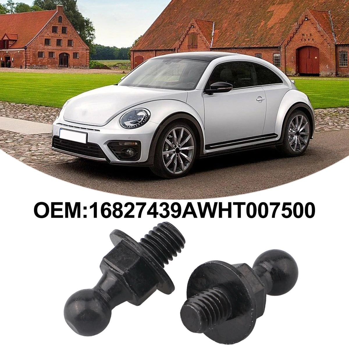 For Golf Series Trunk Lid Screw Set Black Color 2pcs Replacement Parts