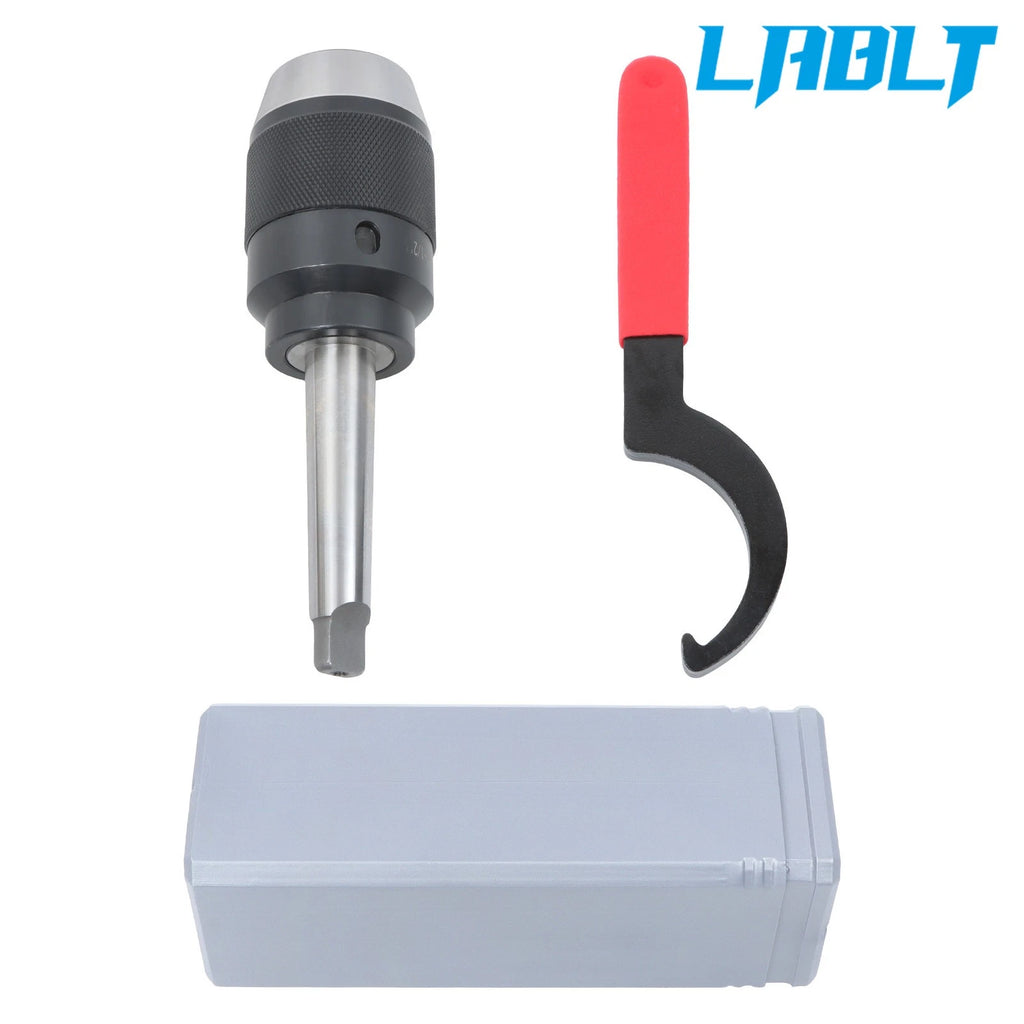 Keyless Drill Chuck MT2 Integral Shank 1/32" - 1/2" for