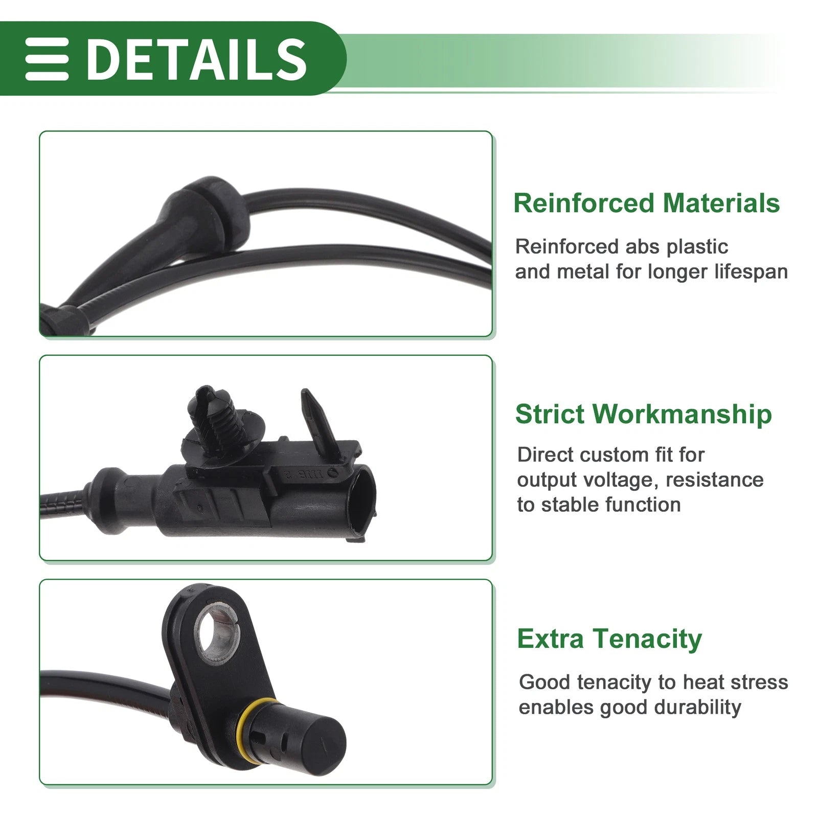 ABS Wheel Speed Sensor Replacement Front for Mitsubishi Colt (2004–2012)