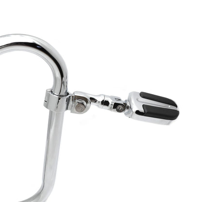 3" Stem Clamp Chrome Slipstream Footpeg 1-1/4" for Yamaha Road Star Warrior (2002)