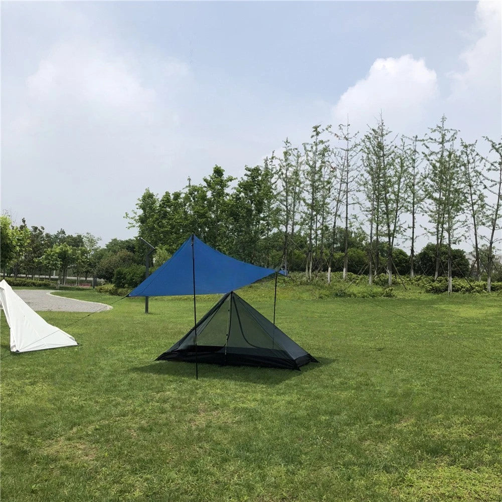 Half Mesh Tent for 12 Person (Ultralight, Poleless)
