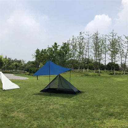 Half Mesh Tent for 12 Person (Ultralight, Poleless)