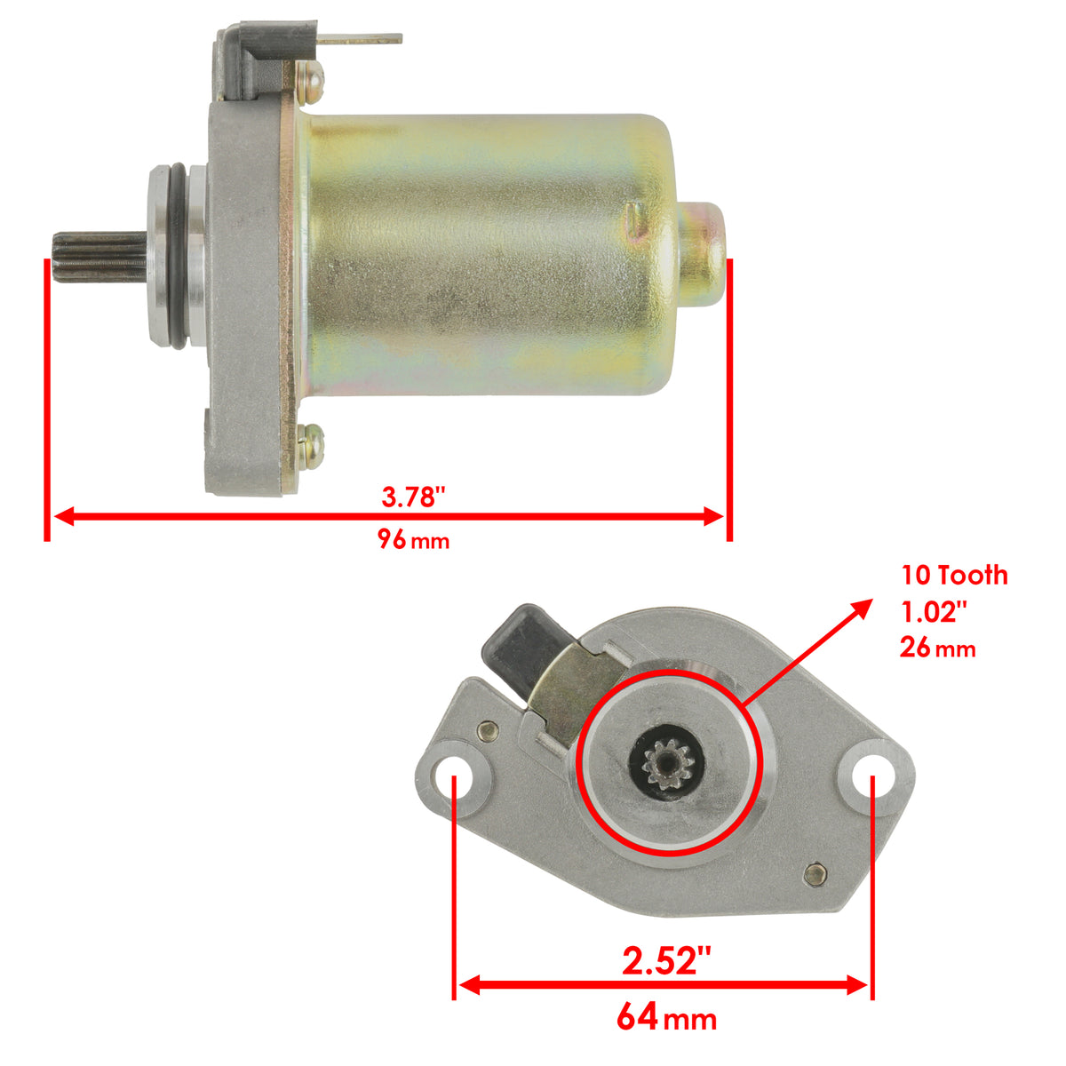 Starter Replacement for Yamaha 4WX (2011–2014)