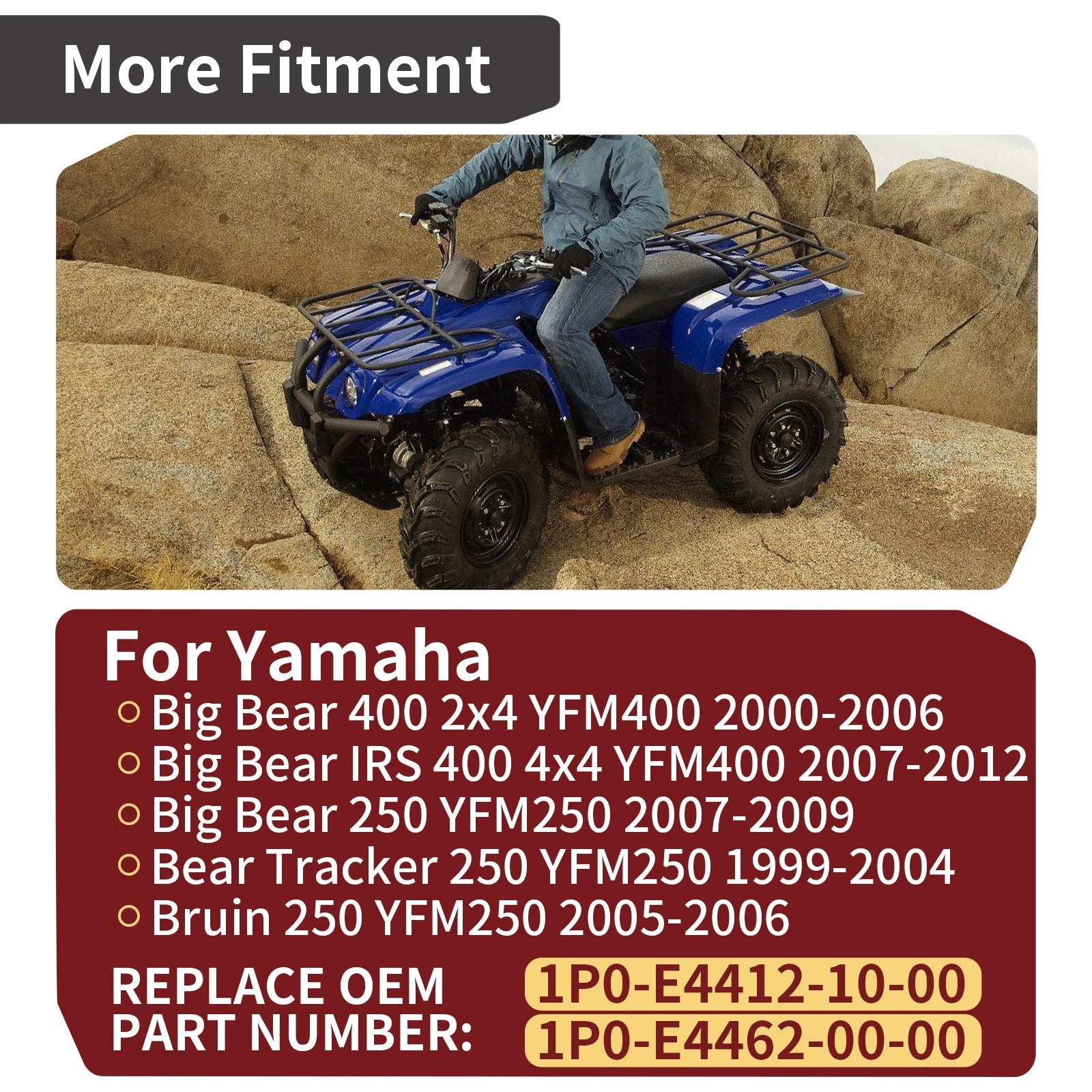 Air Box Cover Lid w/ Seal for Yamaha Big Bear 250/400, Bear Tracker 250, Bruin 250 (1990–2006)