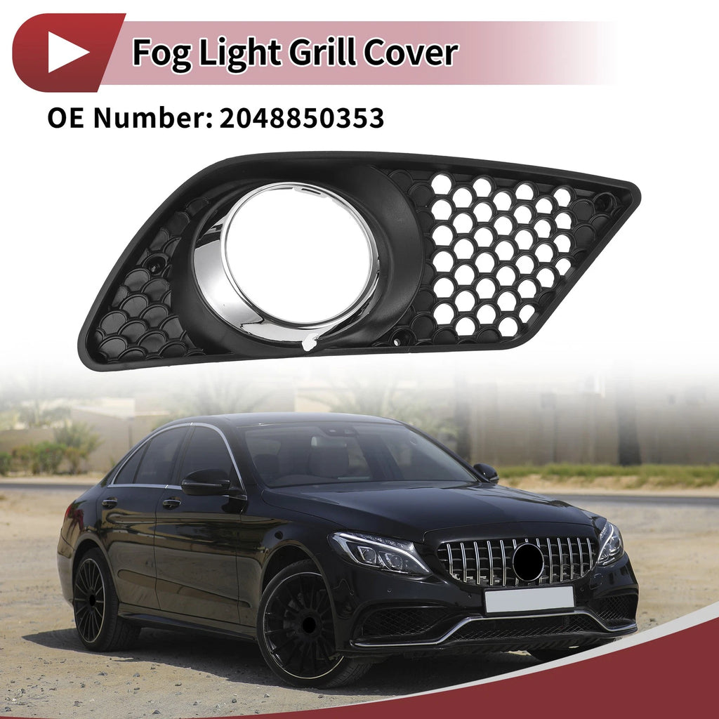 Front Right Fog Light Grill Replacement for Mercedes-Benz C300 (2008–2012)