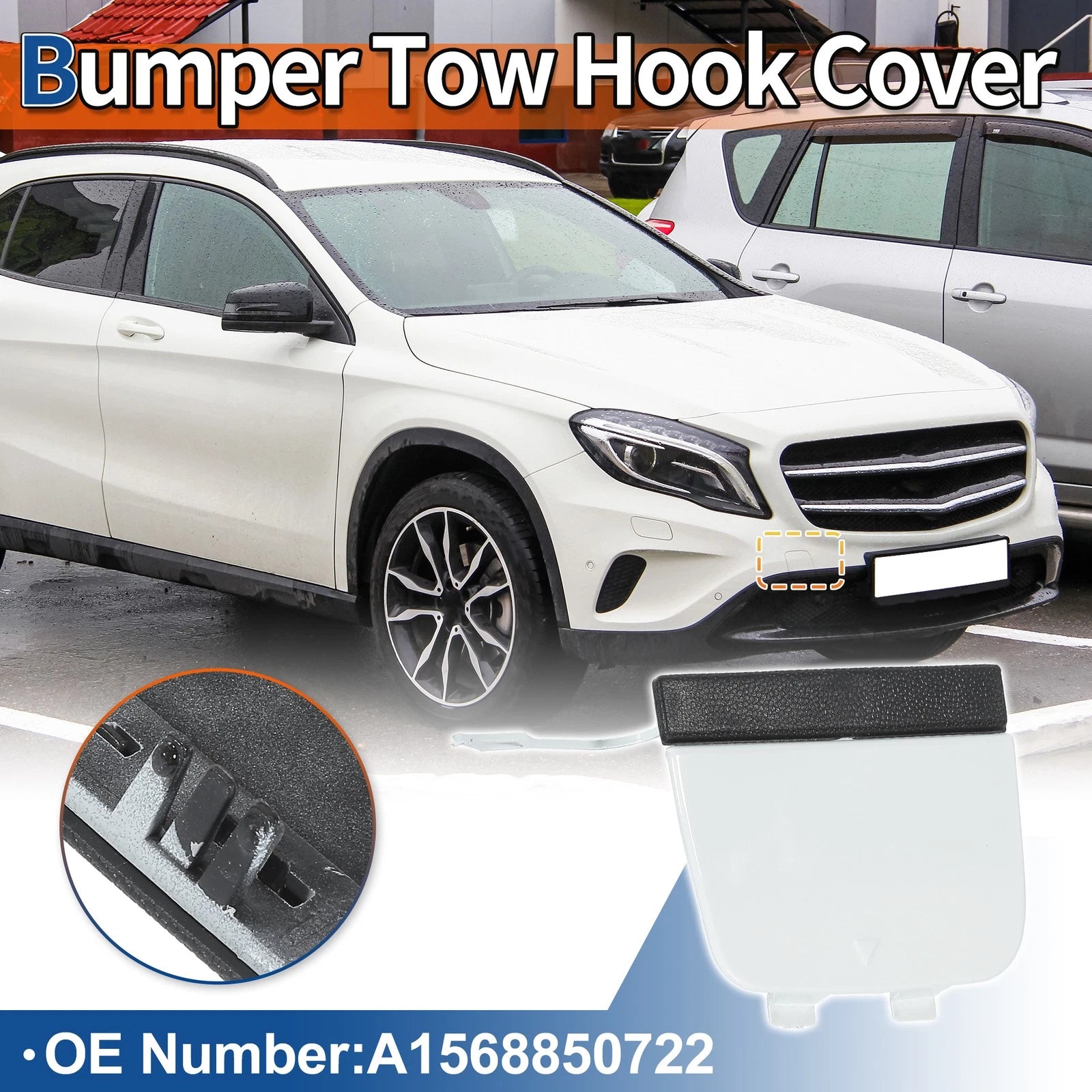 Tow Hook Cover Front for Mercedes-Benz GLA X156 (2014–2017)