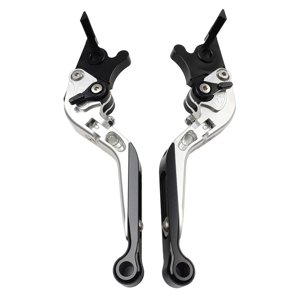 Silver CNC Extendable Brake Clutch Levers for BMW R1200/1250GS (2013–2020)