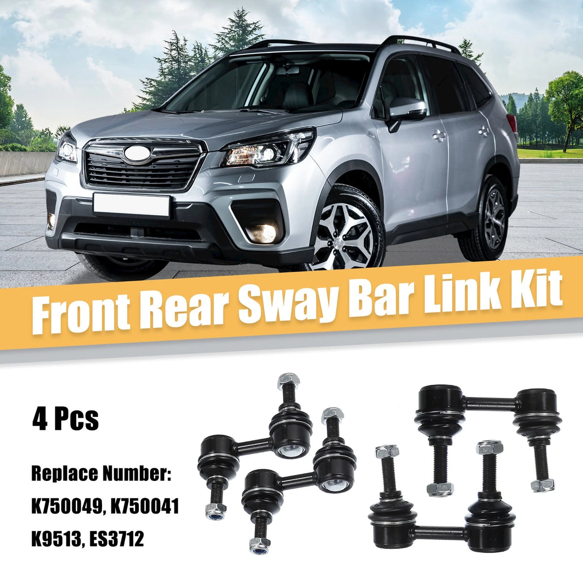 Stabilizer End Link Suspension Front Left Rear Right 4pc for Subaru Impreza (2008–2016)