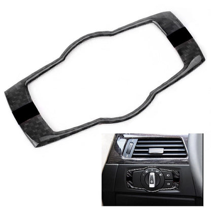 Carbon Fiber Headlight Switch Button Frame Cover for BMW 3 Series (E90)