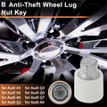 Wheel Lock Lug Nut for Audi A4 (Locking Nut Key Socket Removal Tool)