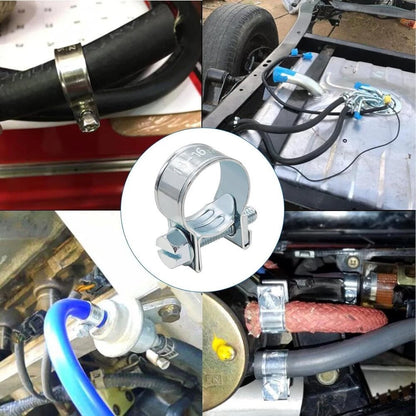 32pcs Carbon Steel Throat Clamp Set for Hose Applications