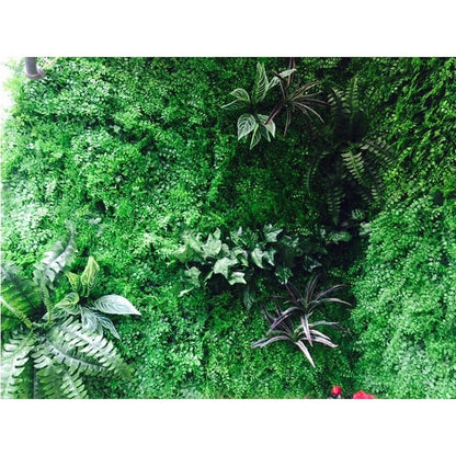 1pc Plastic Grass Wall Panel 40x60cm Faux Hedge Artificial Greenery