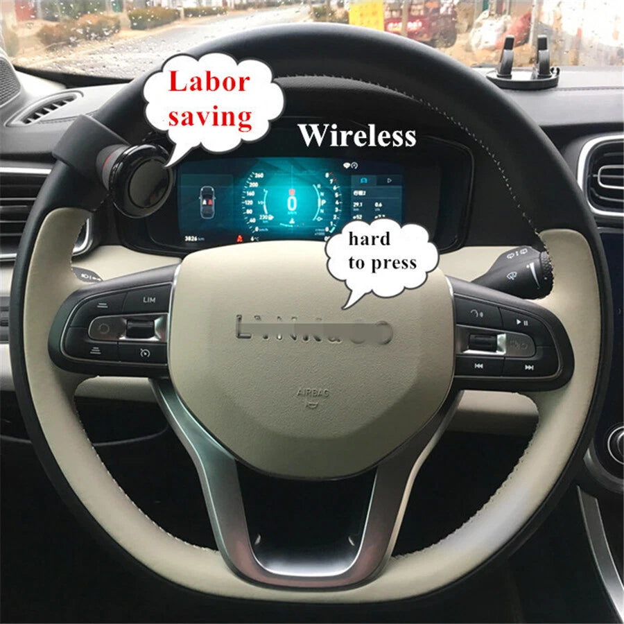 Wireless Thumb Press Horn Button and Receiver Kit for Hot Rod (12V)