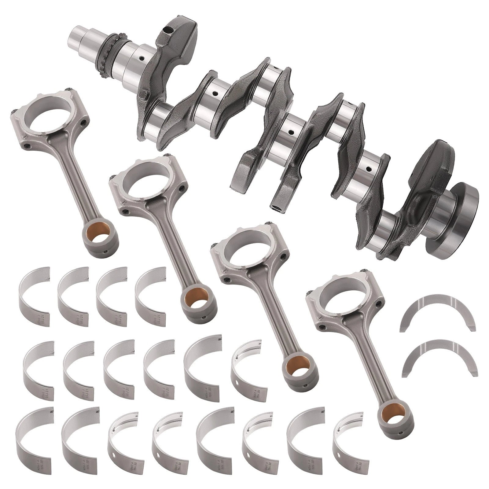 Engine Crankshaft & Rods & Bearings Set for Hyundai Elantra 2012–2016 1.8L
