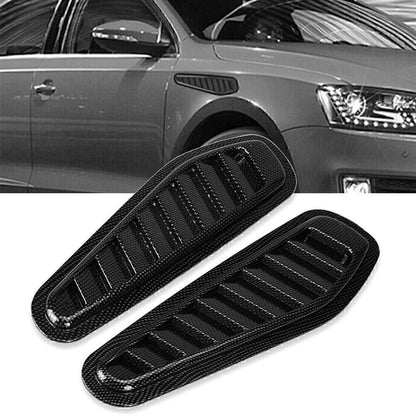2X Carbon Hood Scoop Vent for