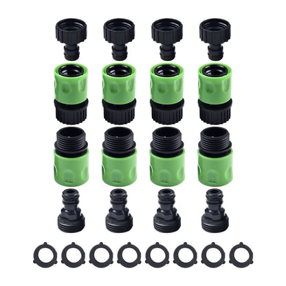 3/4" Quick Connect Garden Hose Male Female Connector