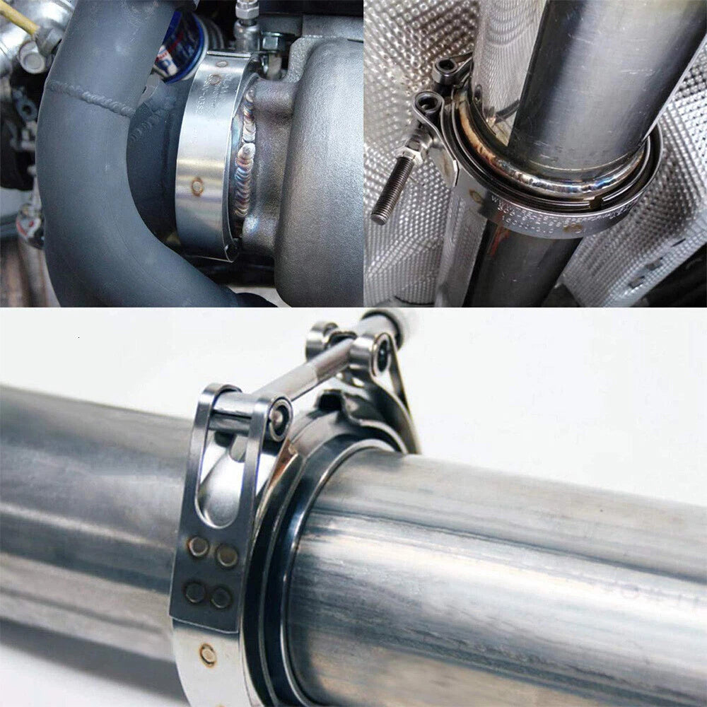 2.5 Inch V-Band Clamp Flange Kit for Exhaust Downpipe (Suitable for )
