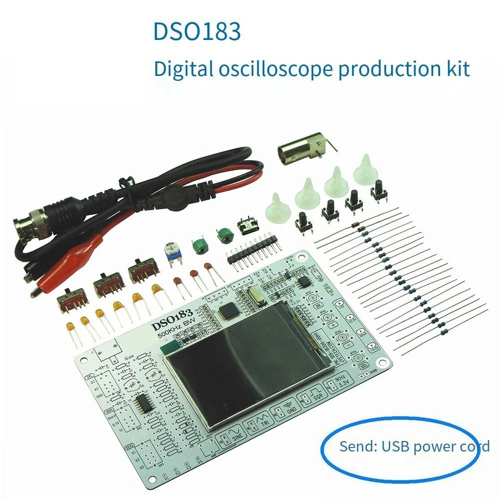 DSO183 Digital Oscilloscope 500kHz Bandwidth for Electronics