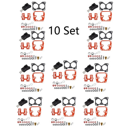 10Set Carburetor Carb Kit For Johnson Evinrude 0439076 439076 435443 Replacement
