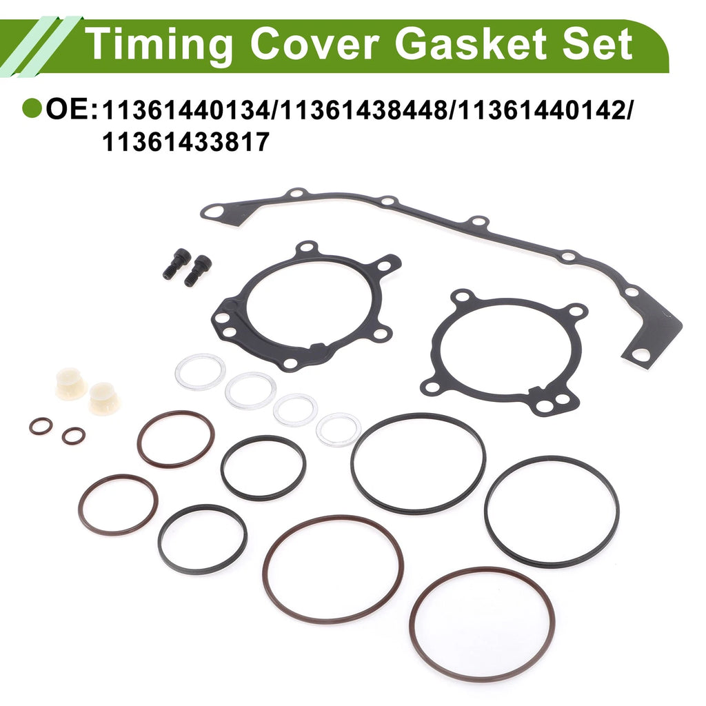 Timing Cover Gasket Set for BMW 325i Base 2.5L (2001–2005) 1 Set Engine