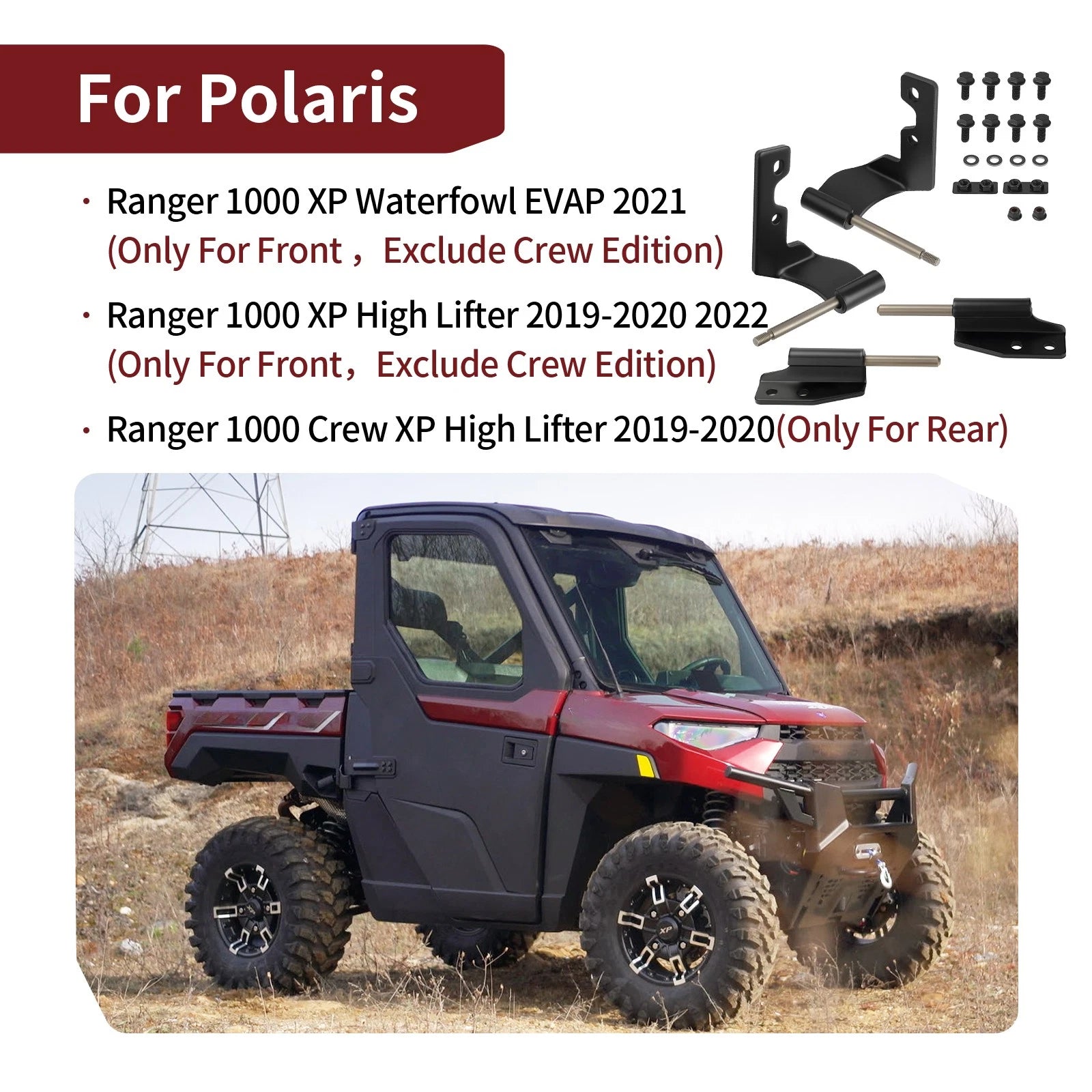 Rear Half Door Hinge for Polaris Ranger Crew XP 1000 (2019–2020) 2207759