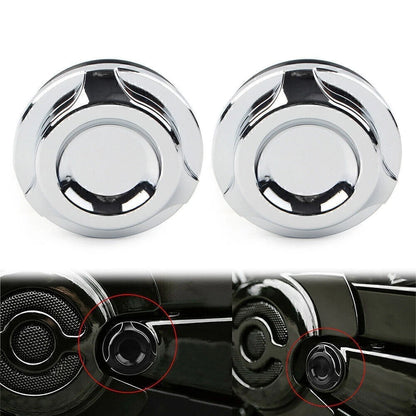 Chrome Cut Swingarm Pivot Bolt Covers for Harley V-Rod VRSCF/D/R (2006–2017)
