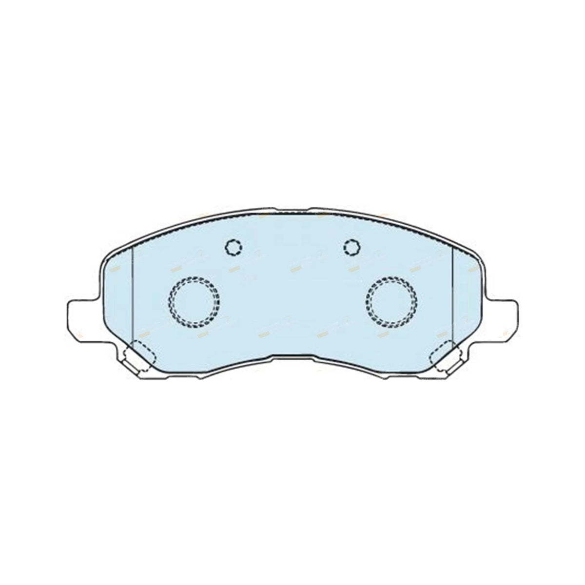 Set of 4 Bendix Front Disc Brake Pads for Chrysler Sebring (2007–2010)