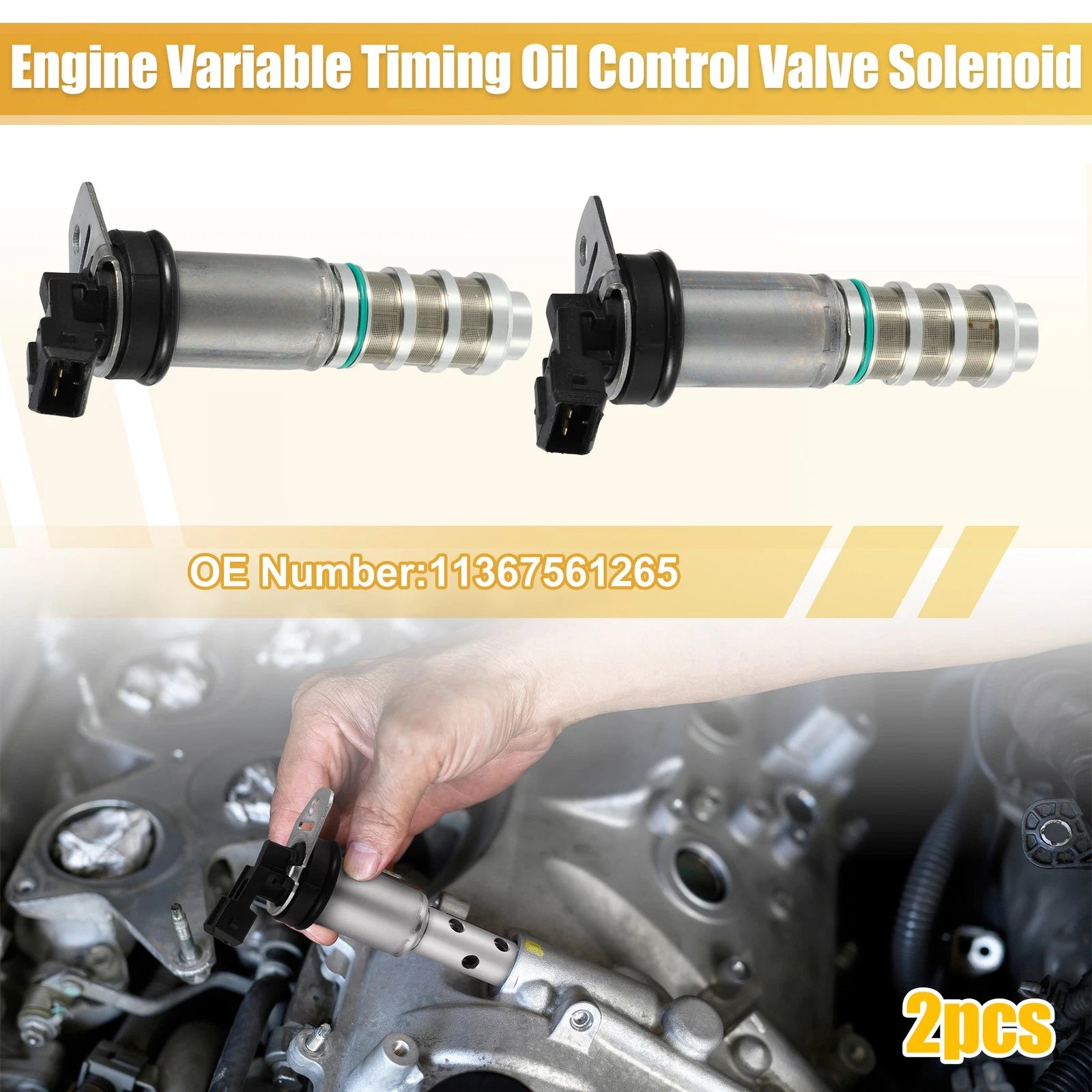 2pcs Variable Valve Timing Solenoid VVT for BMW M2 M3 M4 (2015–2020)