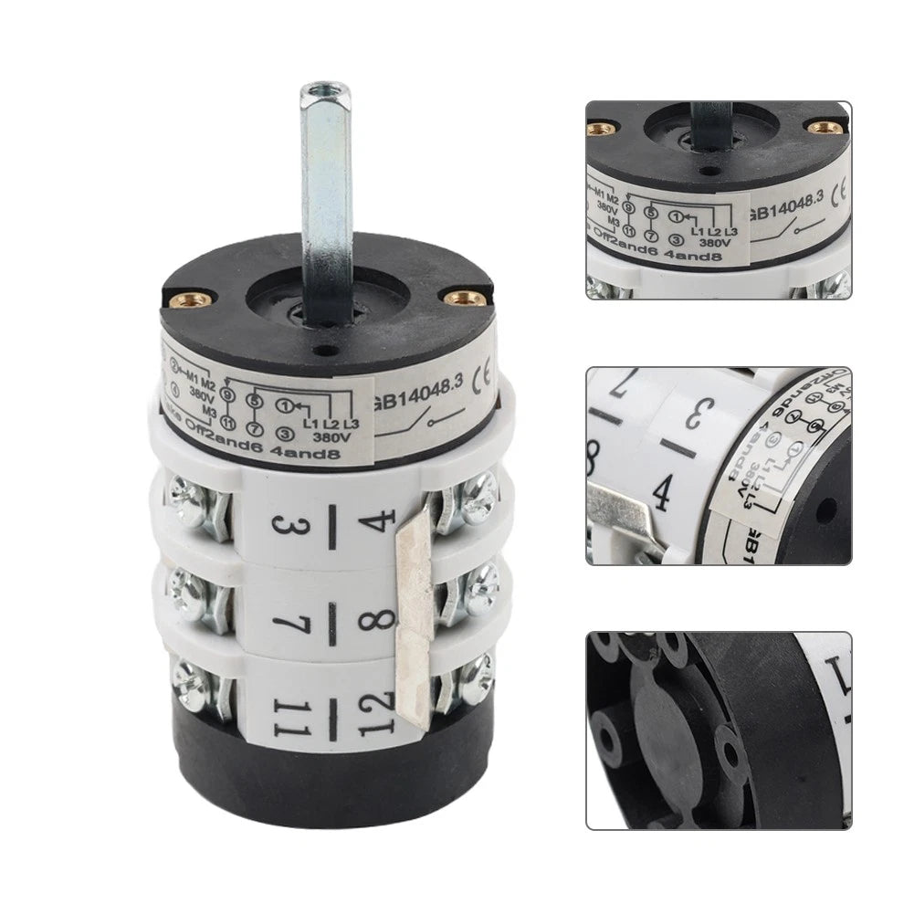1pc 20A Switch Motor Forward Reverse Switch Tire Changer Machine Parts 220V/380V
