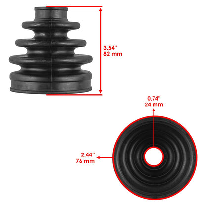 CV Boots Kit for Honda Pioneer 700 Rear Axle Inner Outer (2014–2022)