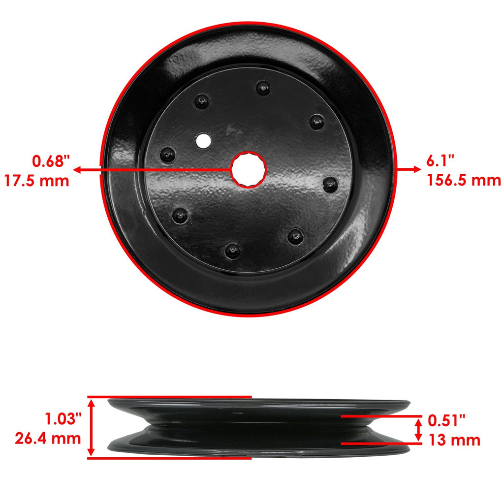 Deck Spindle Pulley Replacement for Ryobi 13A4616G790 (2001–2009)