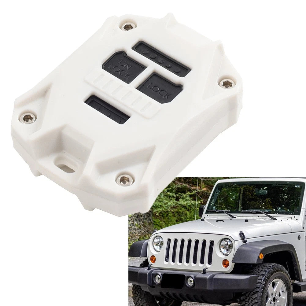 Remote Key Fob Shell Case Cover for Jeep Wrangler JK (2007–2017) Off-white