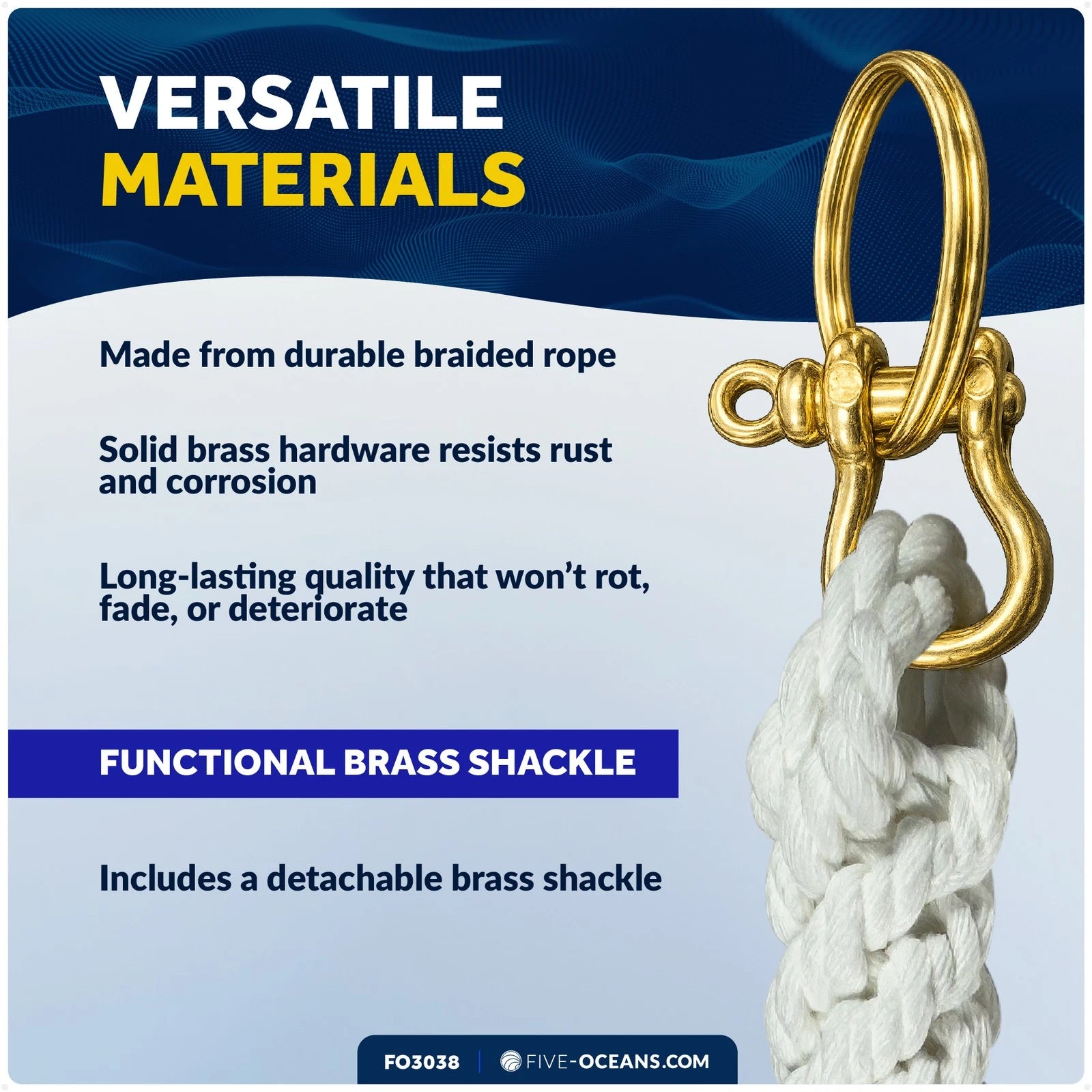 Rope Bell Pull for Nautical Ships Bell - FO3038